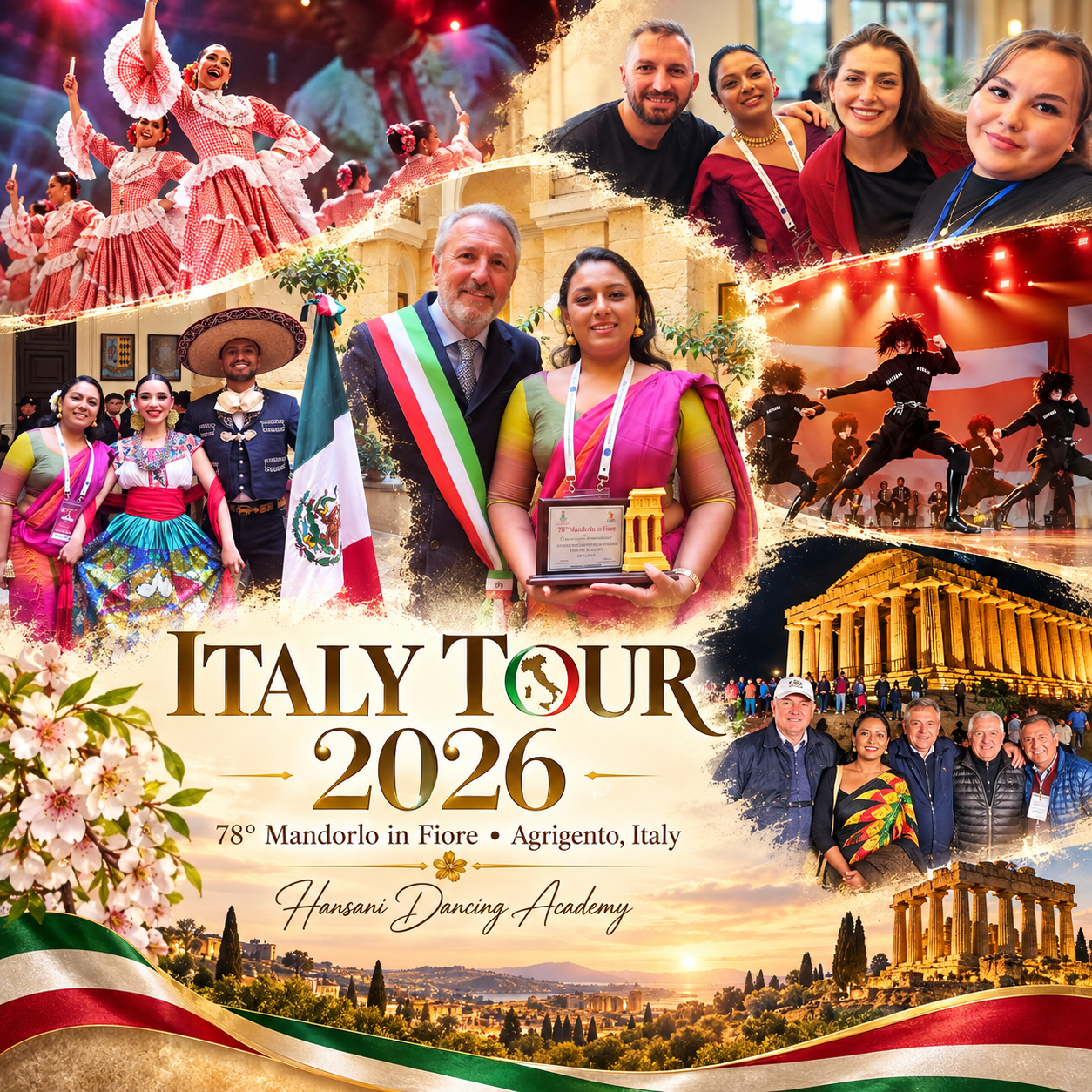 Italy Tour 2026 — 78th Mandorlo in Fiore, Agrigento